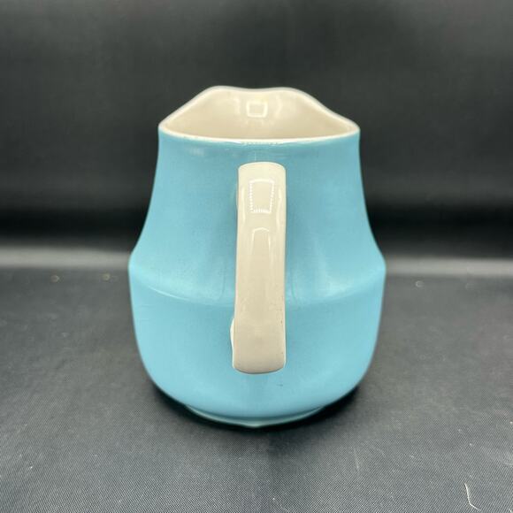 Vintage Creamer Mikasa Cera-Stone Blue Gigi Pattern Made in Japan - Picture 2 of 7